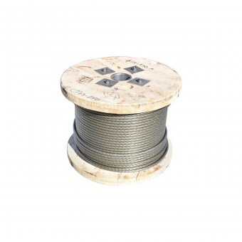 Cablu troliu otel 6x25 fi 13mm inima metalica batut 0,95Kg/1m, 600m/rola