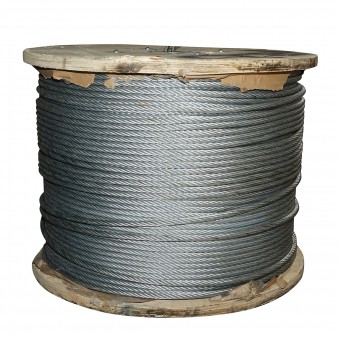 Cablu troliu otel 6x37 fi 14mm cu inima textila 1000m/rola