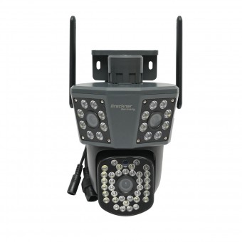 Camera de supraveghere 3 lentile, 3 obiective 6 MP, WIFI 2.4GHz, rotire 360 grade PTZ cu senzor de miscare, alarma, detectie umana si aplicatie IPC360 Home