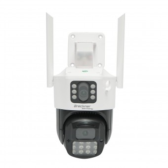 Camera de supraveghere lentila duala 6MP, WIFI P2P, rotativa 360 PTZ cu senzor de miscare, sirena, detectie umana, google assistant si aplicatie iCSee