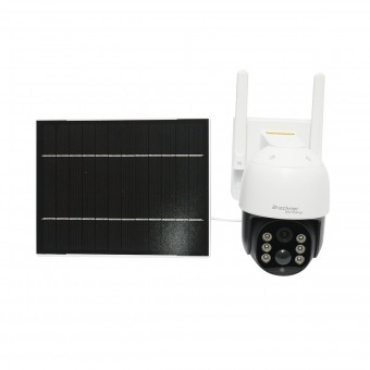 Camera supraveghere 4 MP cu panou solar 7.6W, baterie 18650, cartela sim 4G, rotativa 360 grade PTZ cu senzor de miscare, card memorie 64 GB, detectie umana PIR si aplicatie iCSee