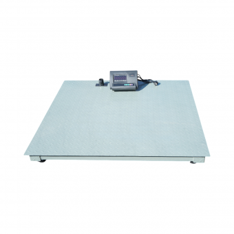Cantar electronic de podea 3000 kg, platforma striata 120x120cm, baterie 6V 4Ah, afisaj LED