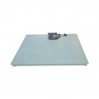 Cantar electronic de podea 5000 kg, platforma striata 150x150cm, baterie 6V 4Ah, afisaj LED
