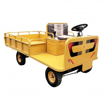 Carucior electric platforma cu bancheta pentru transport marfa 800W, 48V, 2.5x1.25m sarcina maxima 800Kg THOR	