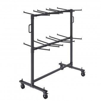 Carucior pentru scaune pliante, Otel, 1830x860x1820 mm, Capacitate 84 scaune, max 240 kg