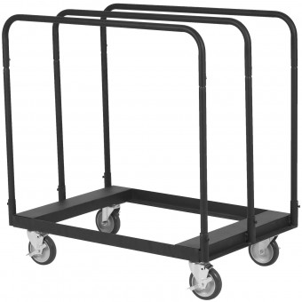 Carucior pentru transport placi gips-carton, maxim 680 Kg, Otel, 4 x roti, 975 x 610 x 990 mm