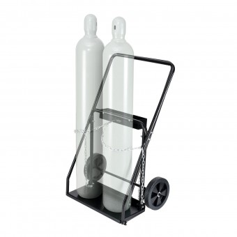 Carucior transport 2 butelii pentru sudura, 2 x roti, max 200 kg,  500 x 720 x 1120 mm, otel