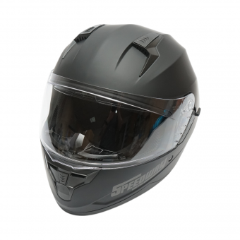 Casca moto integrala negru mat cu viziera transparenta si ochelari de soare, marimea L Arcane II