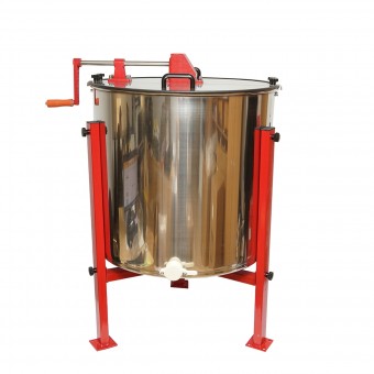 Centrifuga manuala apicola, extractor miere din inox cu 4 rame