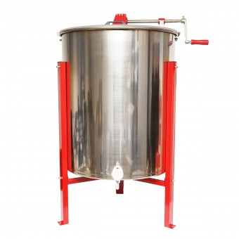 Centrifuga manuala apicola, extractor miere din inox cu 4 rame