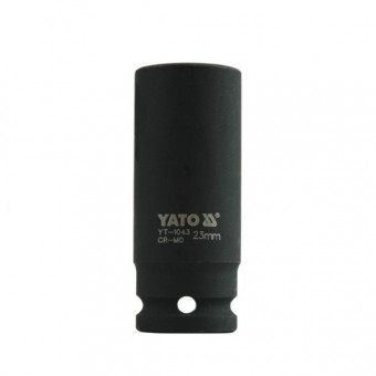 Cheie tubulara de impact adanca Yato YT-1043, 23mm, 1/2, lungime 78mm