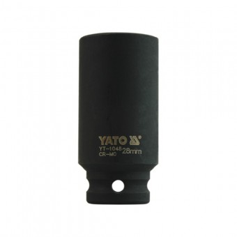Cheie tubulara hexagonala de impact adanca 1/2, 28mm, Yato YT-1048