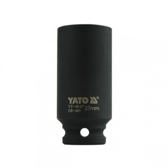 Cheie tubulara hexagonala de impact adanca 1/2” 27mm, Yato YT-1047