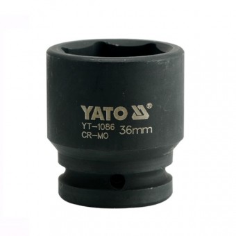 Cheie tubulara hexagonala de impact Yato YT-1086, 36 mm, 3/4, Cr-Mo