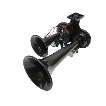 Claxon 2 trompete 12V/24V pentru compresor de aer