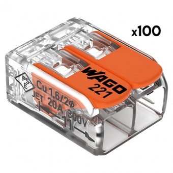 Cleme wago slim myf 2x4mm2 set 100 buc