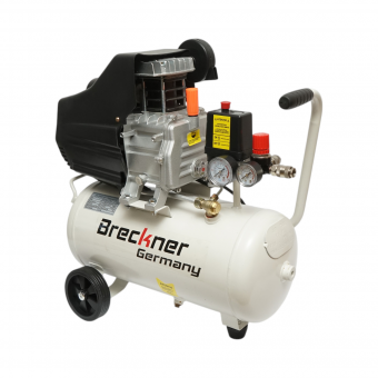 Compresor aer 24L, putere motor 1.5KW/2CP, presiune maxima 8 bar, volum aer aspirat 184 L/min Breckner Germany