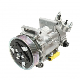 Compresor clima AC Peugeot, Citroen cod OEM 9651910980, 6453QJ, 6453QK, 6453WK, 6453WL, 6453ZZ, SD6C12