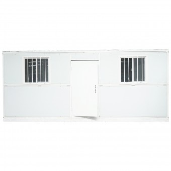 Container tip casa, birou pliabil 5800x2460x2510mm cu usa si 2 geamuri, instalatie electrica