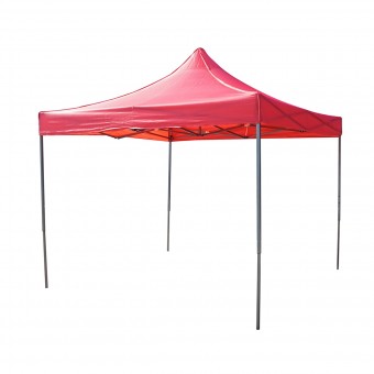 Cort tip pavilion rosu 3mx3m, inaltime reglabila, pliabil Breckner Germany
