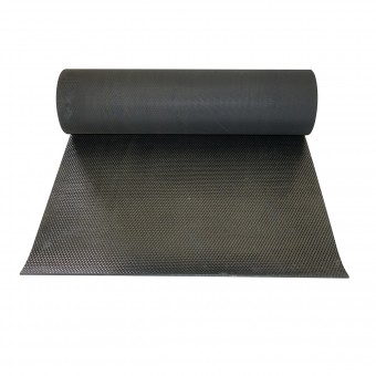 Covor cauciuc SBR+NR 8x1200x10000mm cu insertie textila si cu striatie  G=8mm l=1,2m L=10m