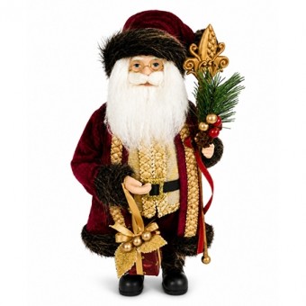 Decoratiune mos-craciun 30cm sysdlra