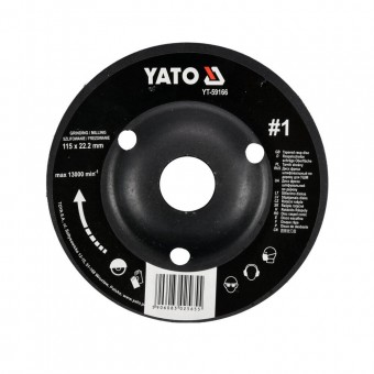 Disc circular raspel depresat, Yato 115x22.2mm