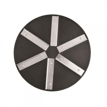 Disc cu raclete pentru slefuit pereti ipsos Strend Pro DWS07-390A, diametru 390 mm