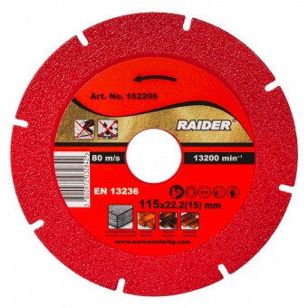 Disc diamantat DRY 115x22.2mm 15mm ultra-subtire 