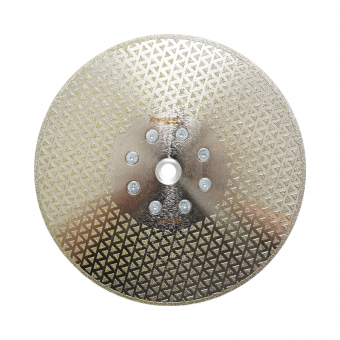 Disc diamantat electroplacat 230mm, filet M14 pentru taiere/slefuire marmura, fibra sticla, rasina, ceramica dura Breckner Germany