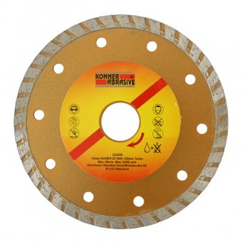 Disc diamantat pentru gresie Konner D71005 Disc 115 mm, Turbo
