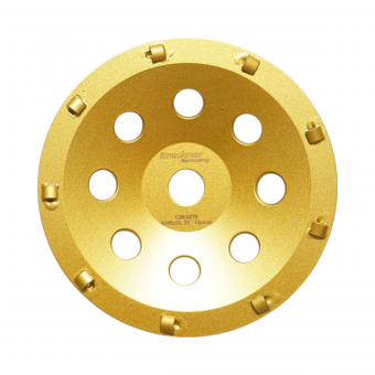 Disc diamantat segmentat PCD tip cupa 180x22.23, slefuit beton, piatra, travertin, mozaic, pavaj, caramida Breckner Germany