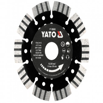 Disc diamantat taiere beton armat umed-uscat, 125x22.2mm