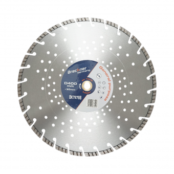 Disc diamantat turbo segmentat 400x30mm, segment 10mm pentru beton armat, pavele, boltari, piatra dura Breckner Germany