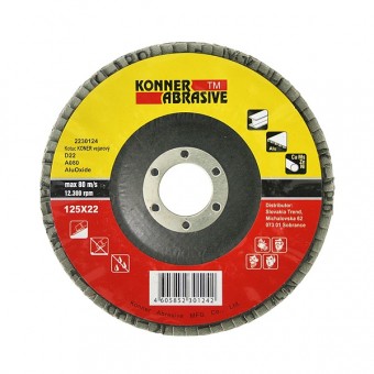 Disc lamelar de slefuit, A60, 125mm, Konner 