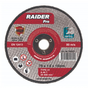 Disc pentru metal, scule pneumatice 75x1.6x9.5mm, Raider
