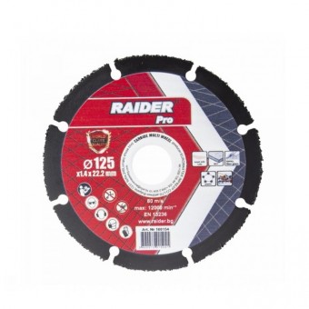 Disc taiere multi-suprafata Raider 125x22.2mm
