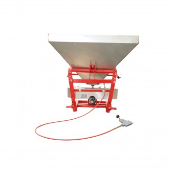 Distribuitor ingrasaminte din inox FLS400 cu cardan inclus si buncar de 400 Kg
