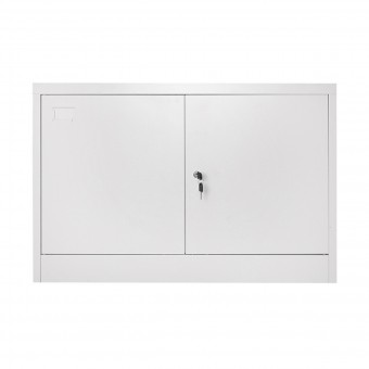 Dulap metalic fiset 900x600x400mm cu 2 usi securizate, 1 polita, gri Breckner Germany