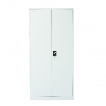 Dulap metalic fiset tip vestiar 1950x920x500mm cu 2 usi securizate, rafturi si bara, gri Breckner Germany