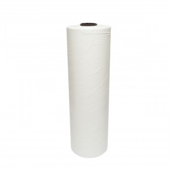 Folie alba infoliat baloti 750mm x 25mic x 1500m 27.45Kg cu protectie UV Breckner Germany