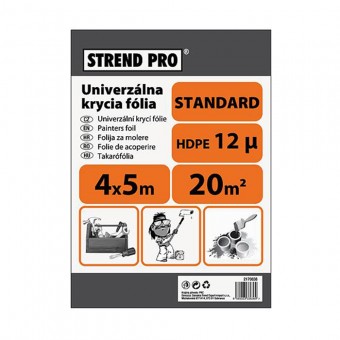 Folie protectie universala 4x5m, HDPE 12μ, Strend Pro Standard
