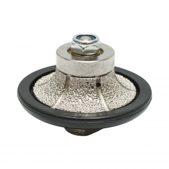 Freza diamantata semibaston B15, D65mm, raza 15mm, filet M14 pentru canturi marmura Breckner Germany