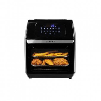 Friteuza aer cald, 1800 W, 30-200 C, 12 l, Negru, Temporizator, Ecran LCD, 5 programe