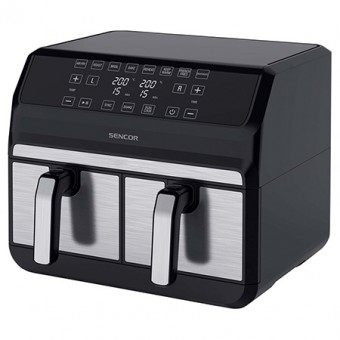 Friteuza dubla airfryer 2x4 l 1700w vitafryer sencor