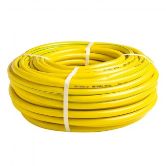 Furtun apa Micul Fermier, diametru 1/2 , lungime 50m, cu insertie, galben