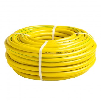 Furtun apa Micul Fermier, diametru 3/4 , lungime 20m, cu insertie, galben