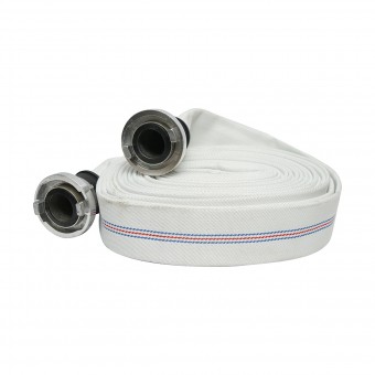 Furtun irigatii/pomp. din PVC 2 toll, lungime 20m cu racorduri aluminu, max 15bar, panzat Breckner Germany
