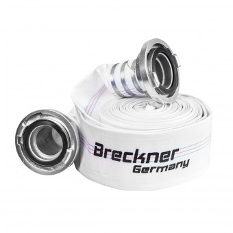 Furtun irigatii/pomp. premium din PVC 4 toli, lungime 20m cu racord aluminiu, max 10bar, panzat Breckner Germany