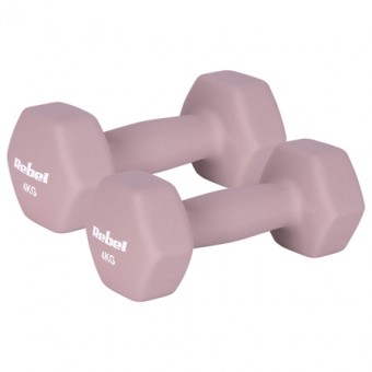 Gantera fonta invelis neopren hex 2 x 4kg rebel active